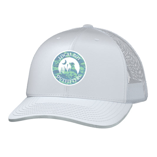 Seagrass Camo Patch Hat - White