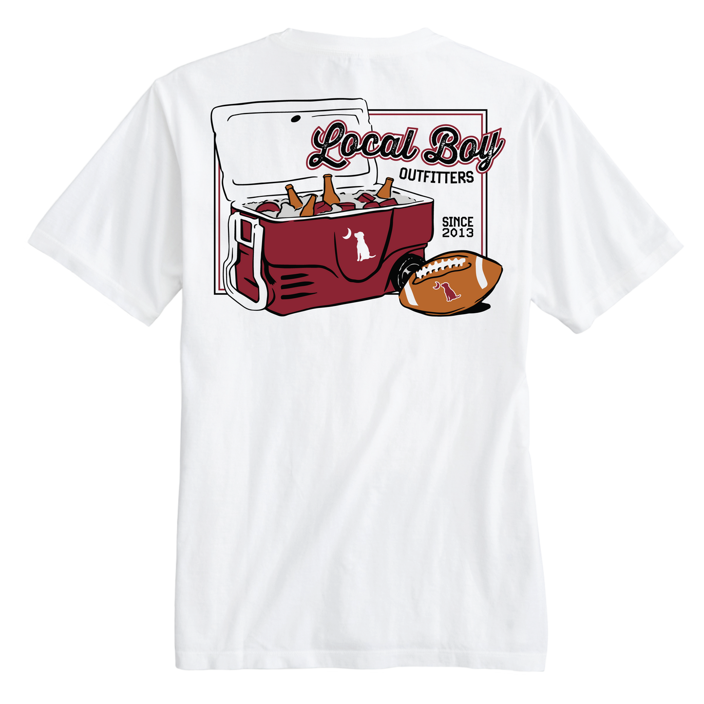 Game Day Cooler T-Shirt - Garnet/Black