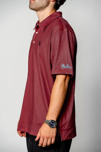 South Carolina Script Palms Polo - Garnet/Black
