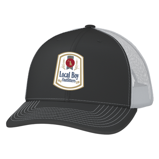 Natty Patch Trucker Hat - Charcoal/White
