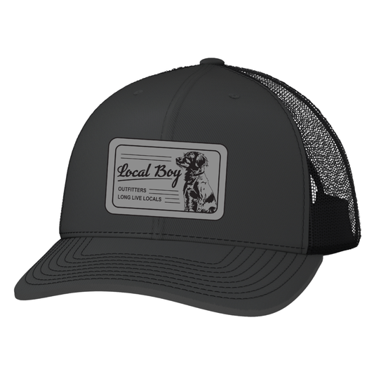 Scruffy Patch Trucker Hat - Charcoal/Black