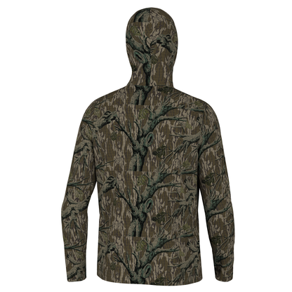 Mossy Oak® Waffle Half Zip Hoodie - Mossy Oak Bottomland