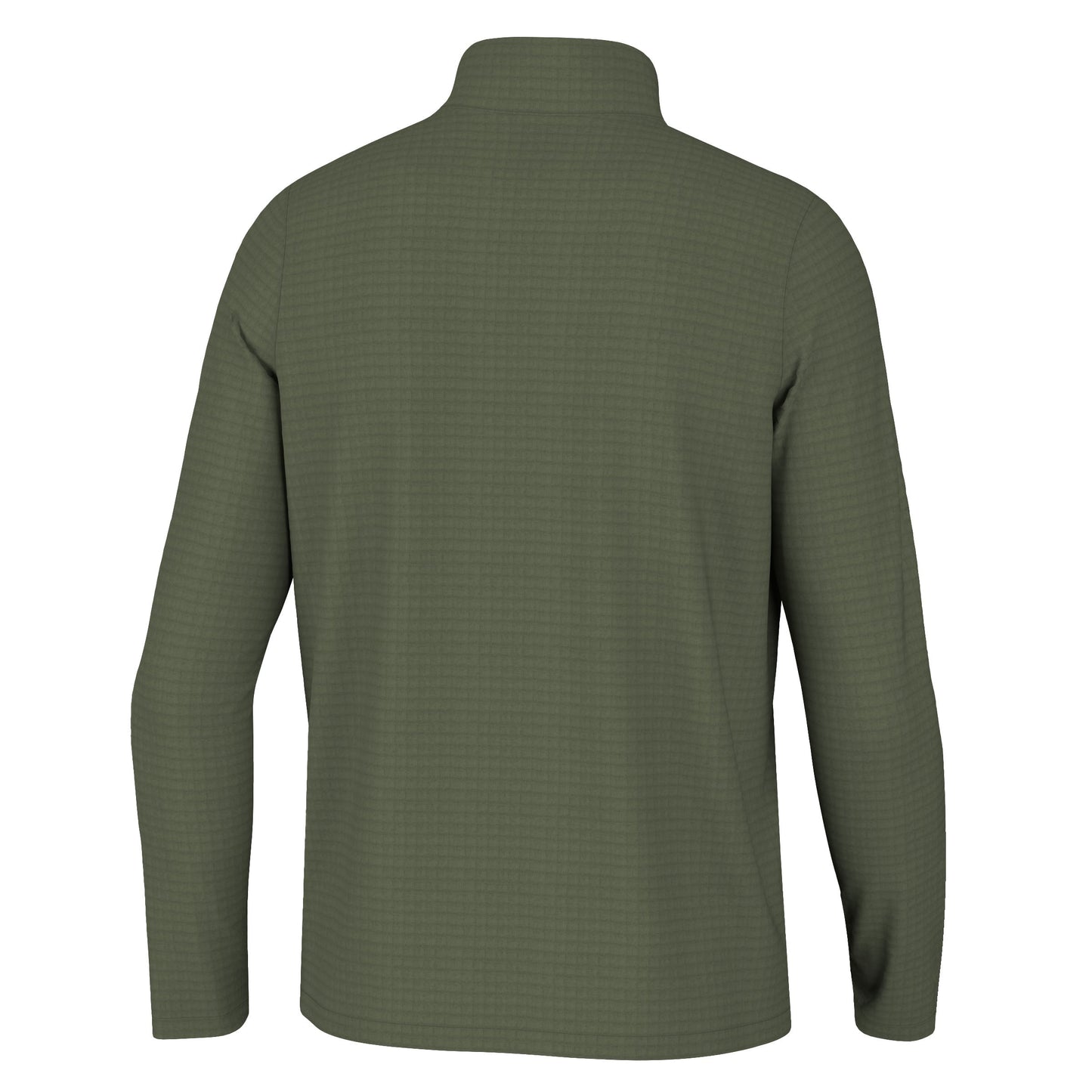 Waffle Half Zip - Olive Green