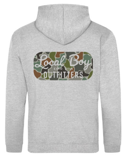 Youth Retro Patch FC Brushwood Hoodie - Heather Gray
