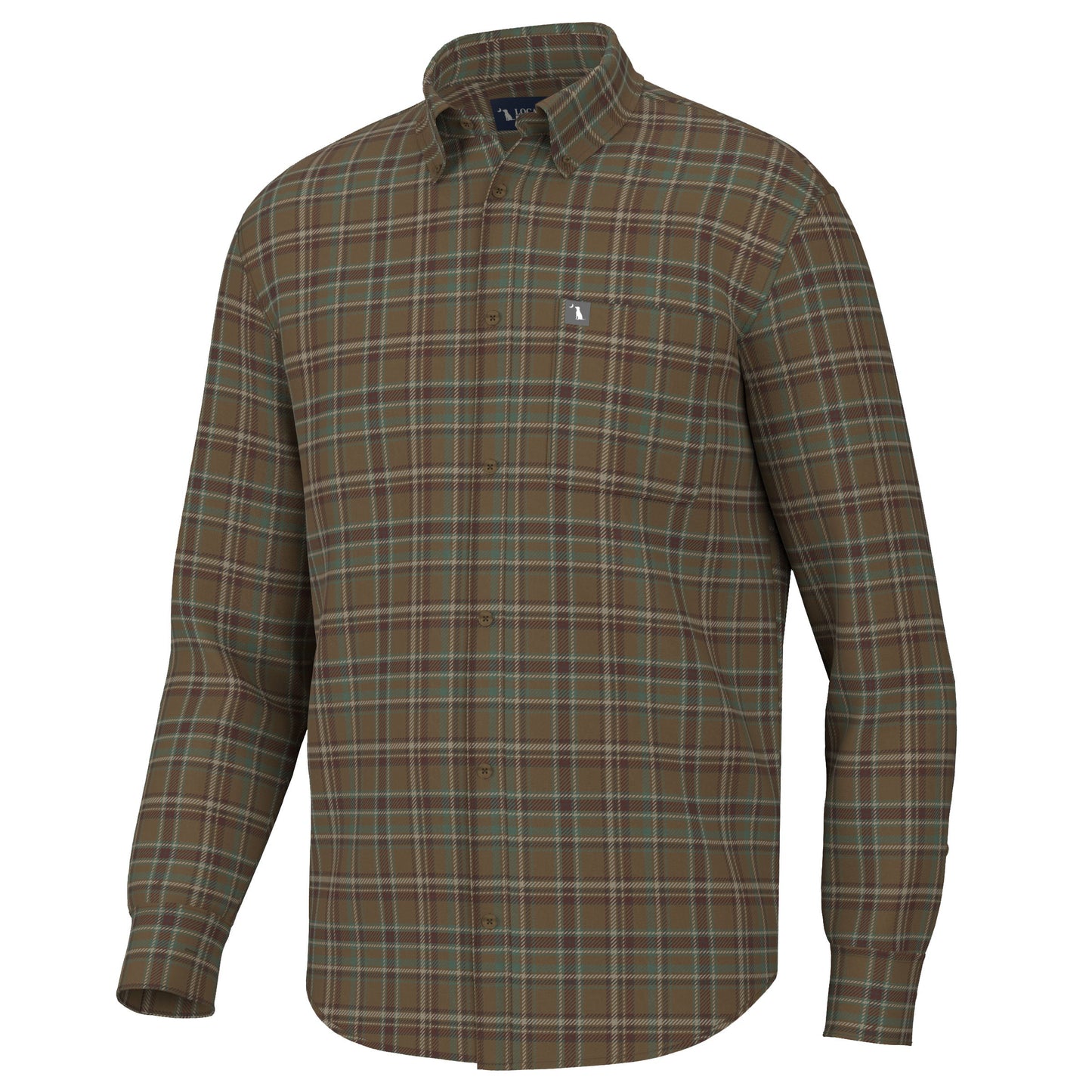 Zeigler Stretch Flannel - Rust/Red/Green