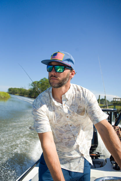 Patriotic Patch Low Profile Rope Hat