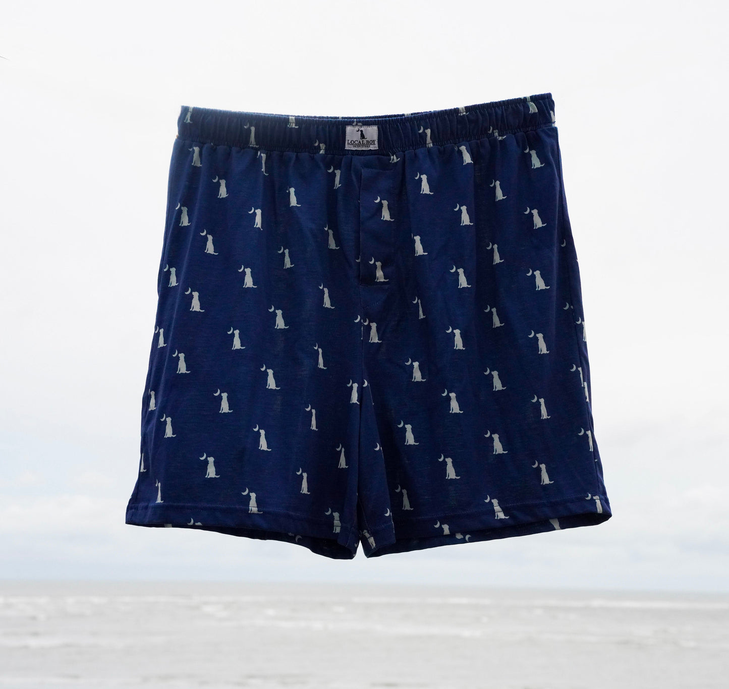 Boxer Shorts - Cobalt Dog & Moon