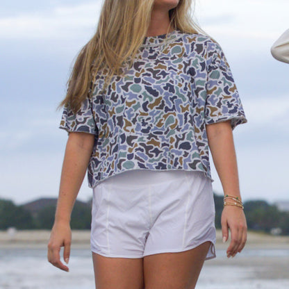 LG Boxy Crop Tee - Localflage Bluff