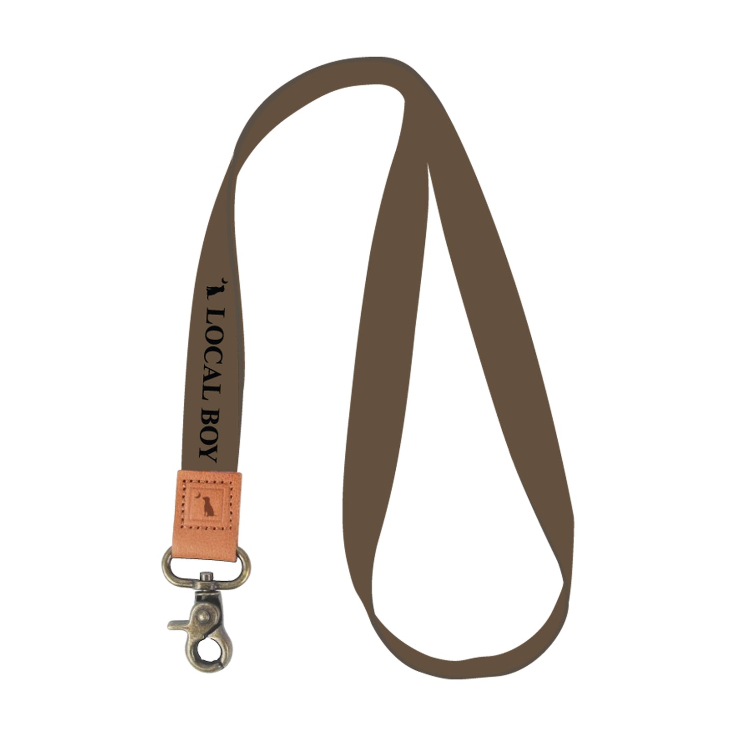 Brown Logo Lanyard