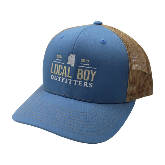 Borderline State Hats - Columbia Blue/Khaki