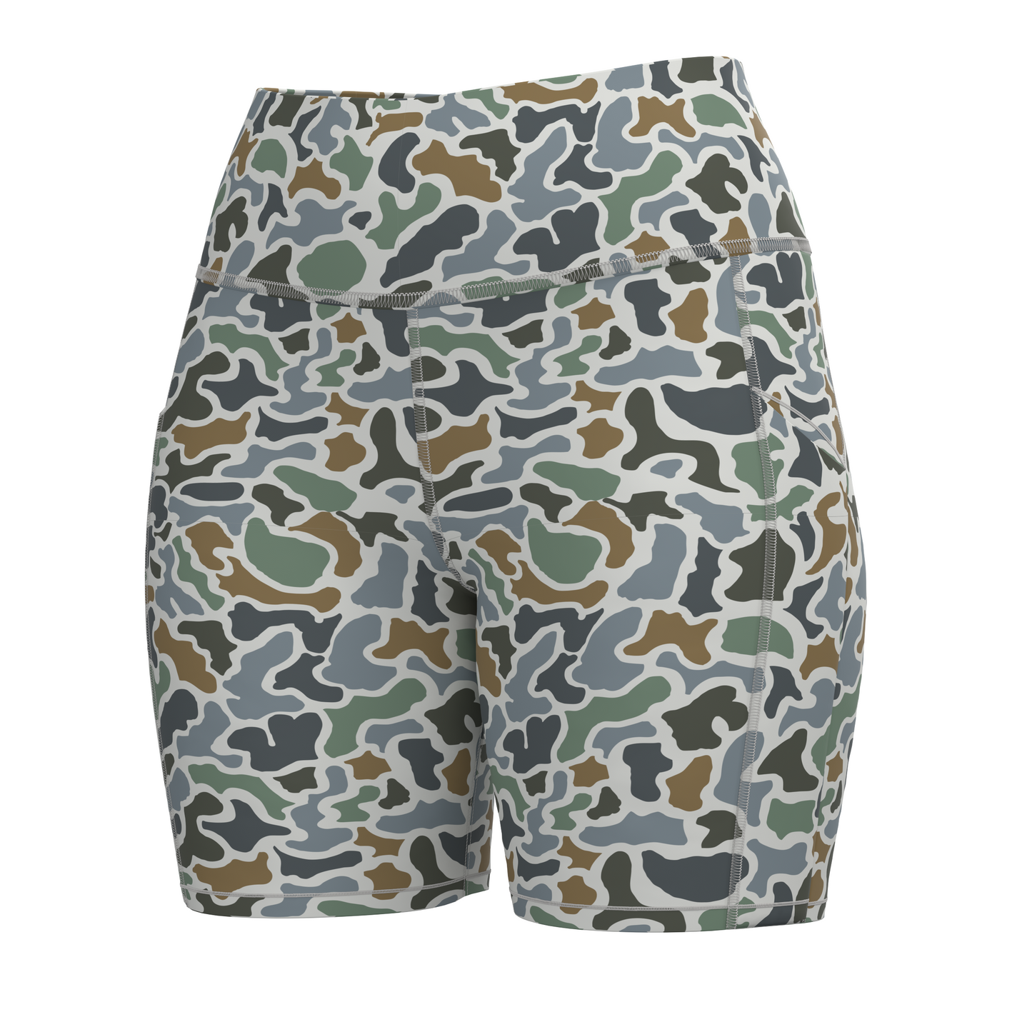LG Biker Shorts - Forest Camo Saltwater