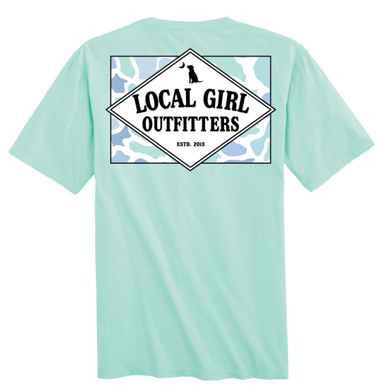 Youth Local Girl Founder's Flag Mint LCF T-Shirt - Island Reef