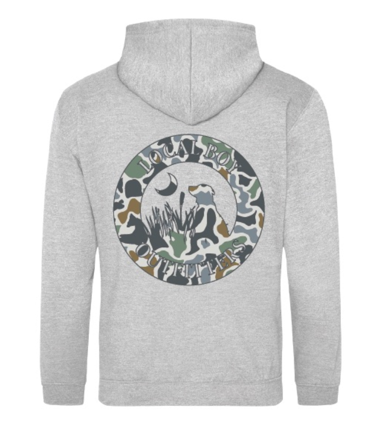 Brushwood Hoodie - Original Localflage Bluff (Retail Only) - Heather Gray