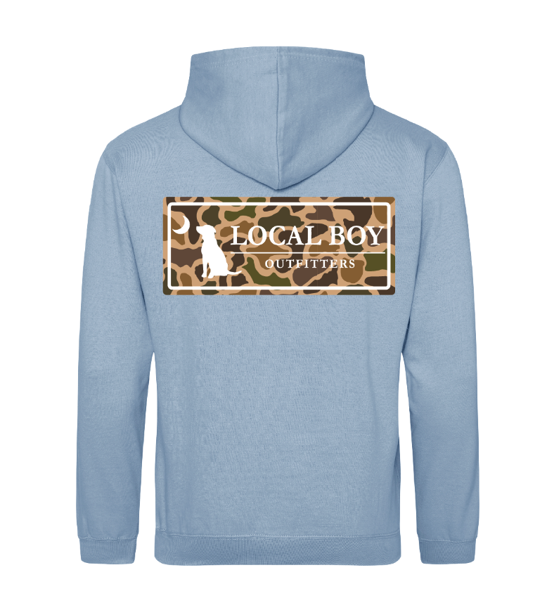 Old School Plate Cotton Hoodie