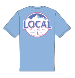 Local Girl Busch Latte T-Shirt - Washed Denim