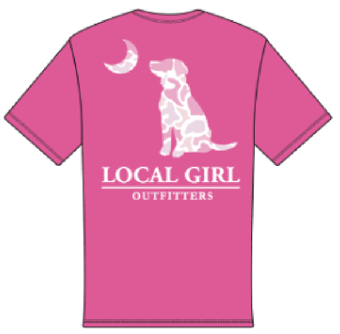 LG LPL Dog & Moon SS Tee - Neon Pink