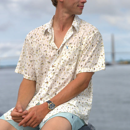 Low Country Button Down - Distressed LCF Cobalt