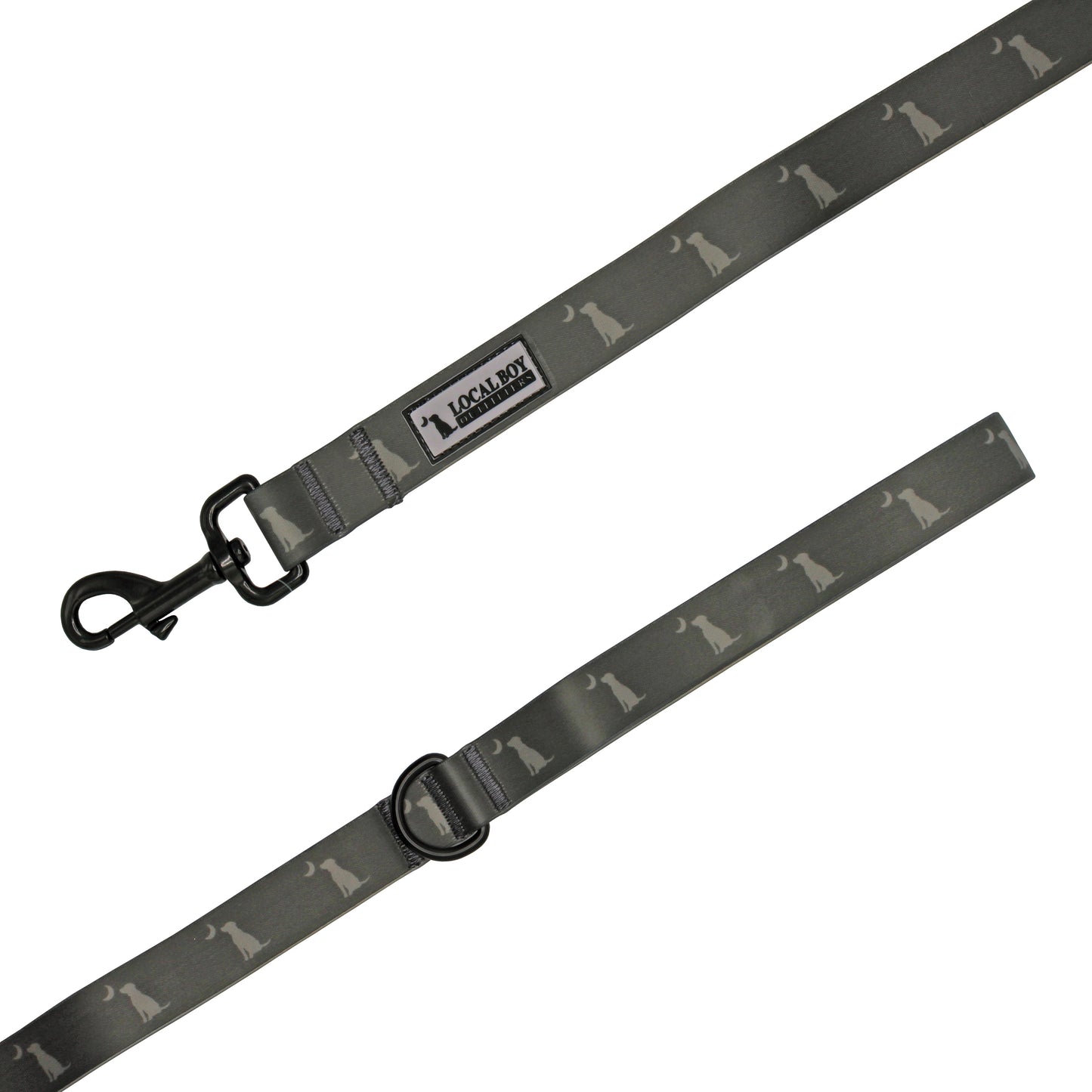 Original Dog Leash - Dark Olive Dog & Moon