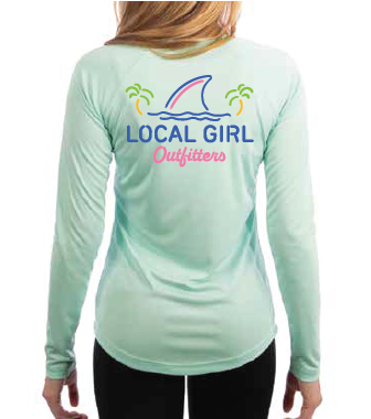 Local Girl Shark Fin L/S Performance Shirt