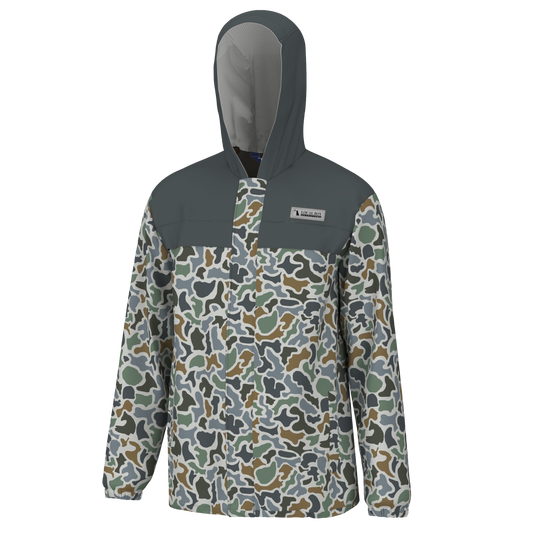 Two-Toned Rain Jacket - Slate/Localflage Bluff
