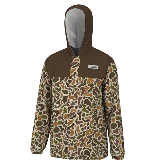 Two-Toned Rain Jacket - Brown/Localflage Vintage