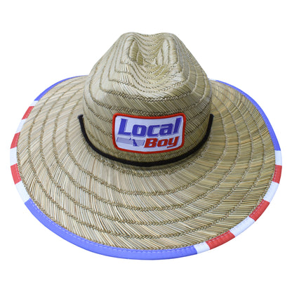 Palm Breeze Straw Hat - Local Flag