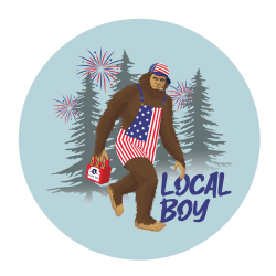 Patriotic Squatch Air Freshener