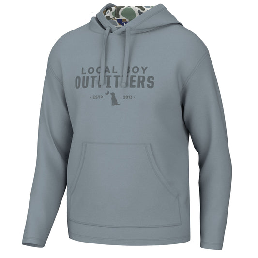 Youth Poly Fleece Hoodie - Light Slate