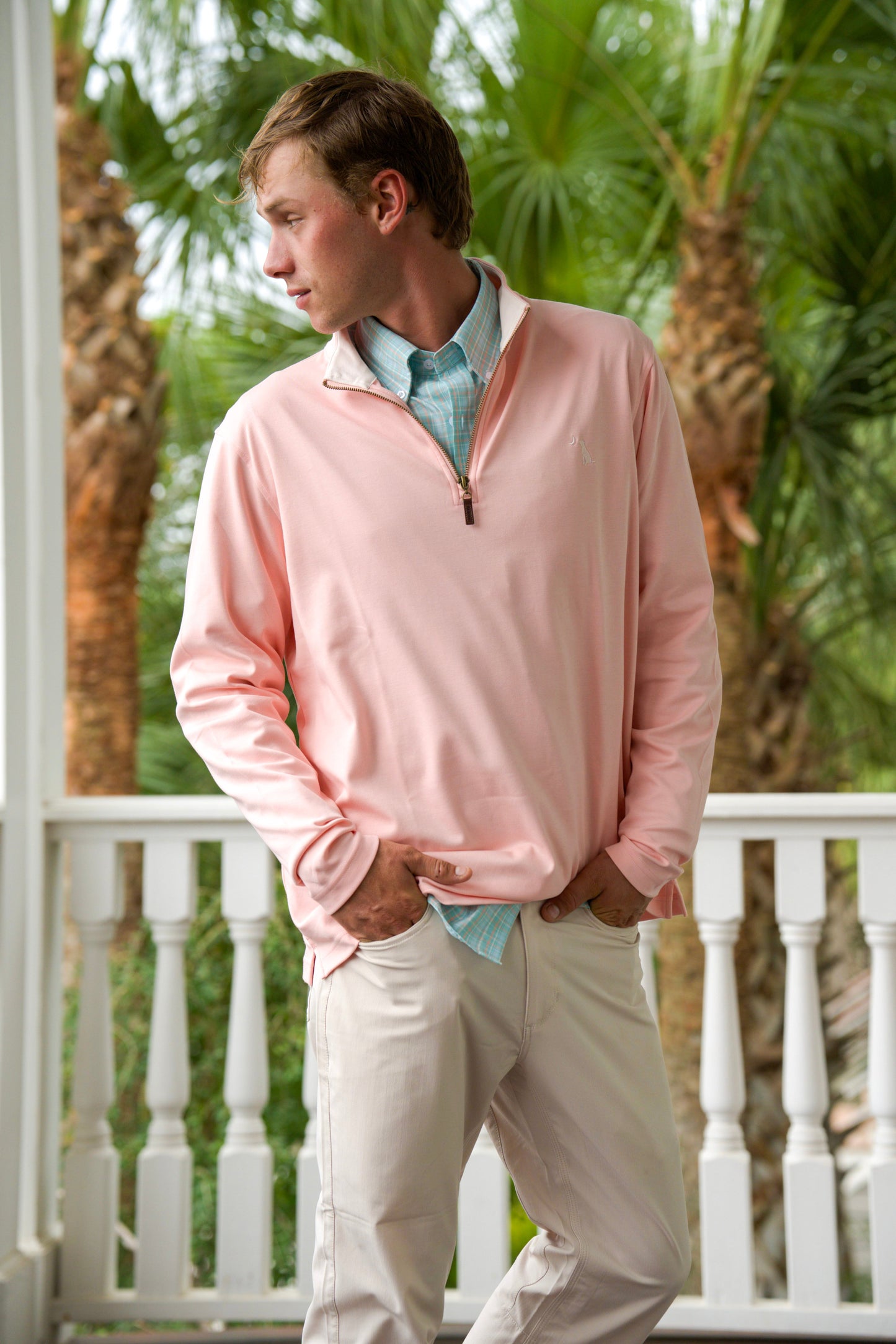 Bentley Quarter Zip - Smoky Slate