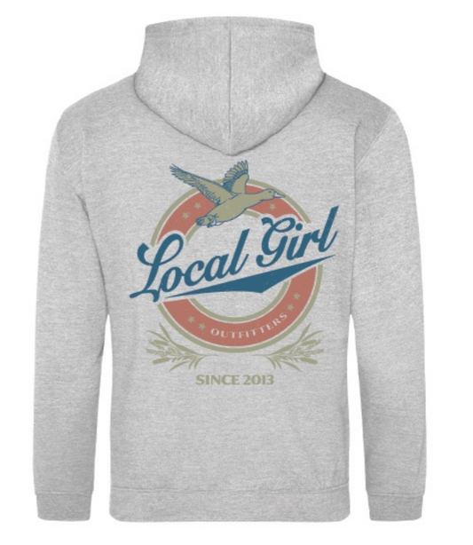 Local Girl Brushwood Hoodie - Vintage Miller - Heather Gray